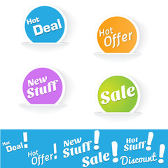 New Stuff Circular Tags and Labels