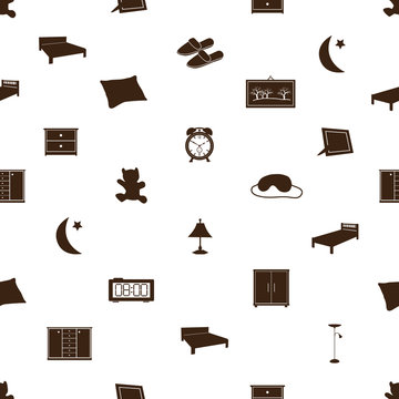 bedroom icons pattenr eps10