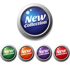 New Collection Vector Button Icon