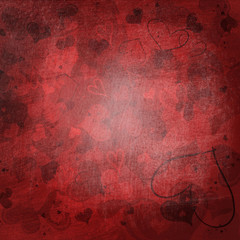 Valentine's background with hearts