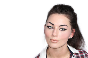 Naklejka premium Portrait of a amazing beautiful woman
