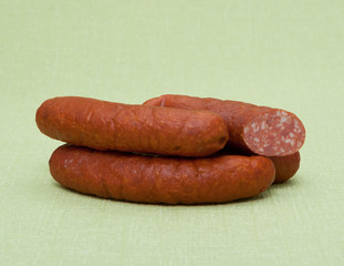 Колбаса варёно-копчёная со срезом