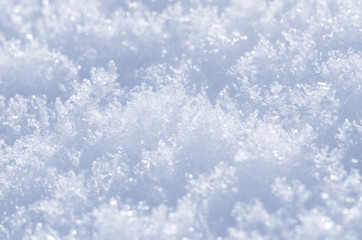 Background of snow crystals