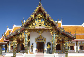 Facade of Buddhist temple in Thailand
