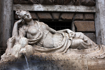 Fototapeta na wymiar Rzym, Quattro Fontane, bogini Diana