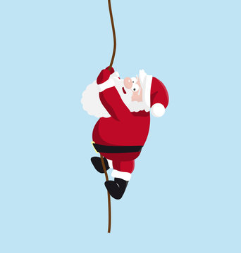 Santa on the rope