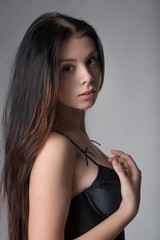 Fototapeta premium Photo of young girl in lingerie