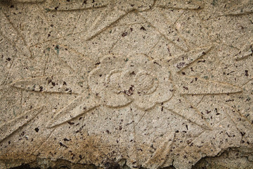 bas-relief on the stone