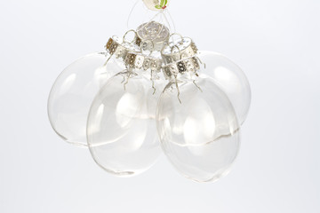 Clear Ball orniments for a Christmas tree