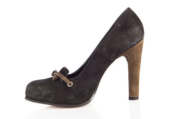 women shoes on white background