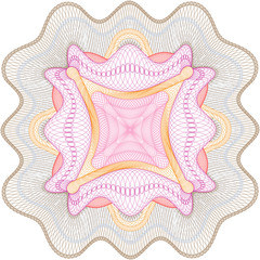 Guilloche rosette