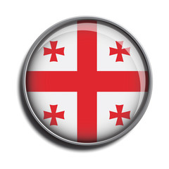flag icon web button georgia