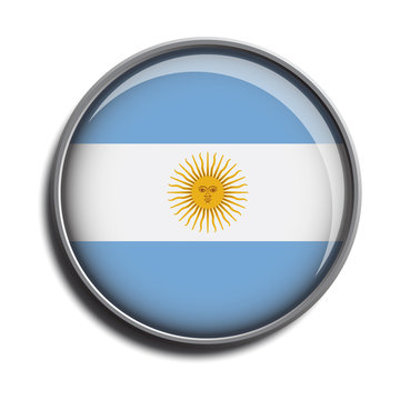 flag icon web button argentina