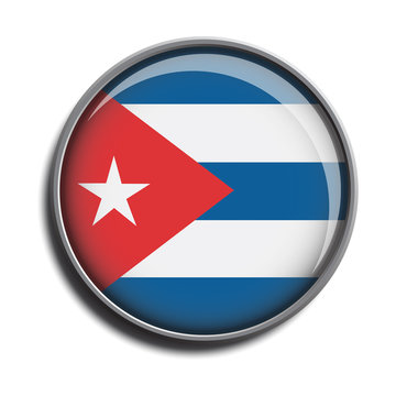 flag icon web button cuba