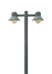 Garden lamp (with clipping path) isolated on white background