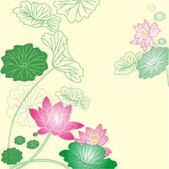 lotus flower card
