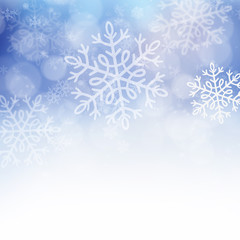 Christmas abstract background with snowflakes