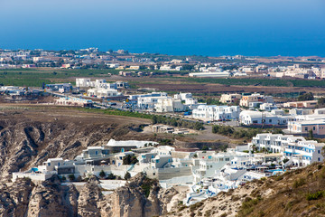 View of Fira town - Santorini island,Crete,Greece.