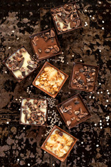 Delicious chocolate pralines