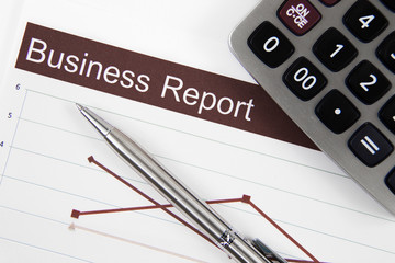 Showing business and financial report