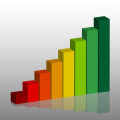 Fototapeta premium Diagramm 3D