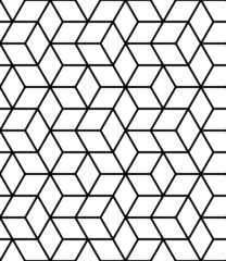 Seamless geometric pattern with cubes.
