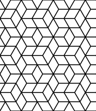 Seamless geometric pattern with cubes.