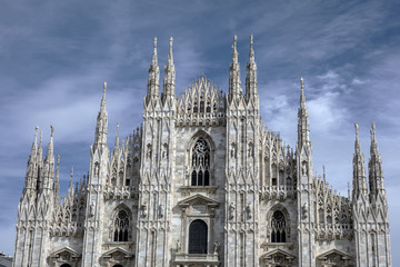 Fototapeta premium Facade of Cathedral Duomo, Milan