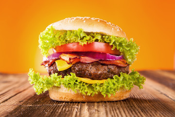 Fresh hamburger