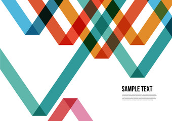 Abstract Colorful Triangle Pattern, Background.