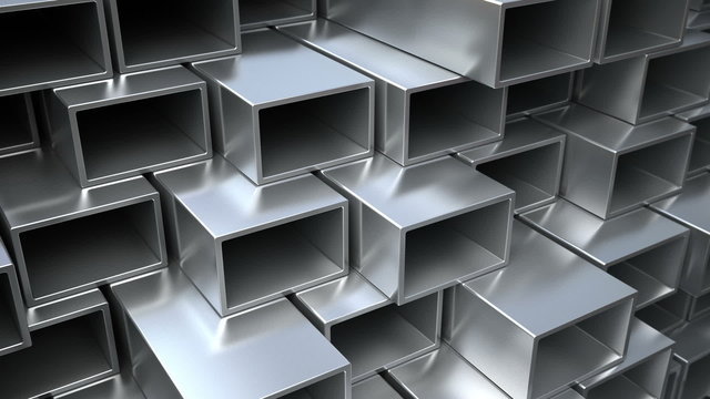 Steel or aluminum square tubing
