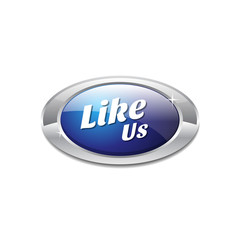 Like US Blue Vector Icon Button