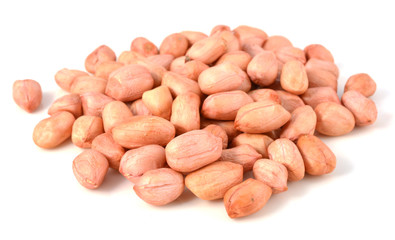 peanuts isolated on white background