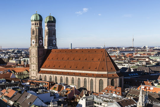 The Church of Our Lady (Frauenkirche) in Munich (Germany, Bavari