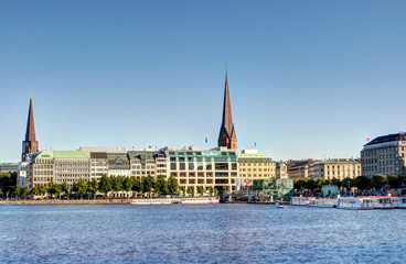Obraz premium Hamburg, Binnenalster.