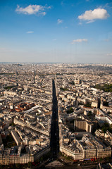 Landscape of Paris from the Montparnasse tower