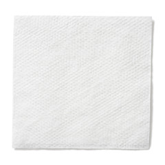 white paper square napkin isolated with clipping path included