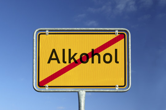 Schild Kein Alkohol  