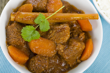 Bo Kho - Vietnamese beef stew with steamed rice