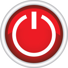 Круглый красный векторный значок