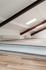 Obraz premium Interior nice loft, wide empty room