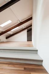 Interior nice loft, wide empty room