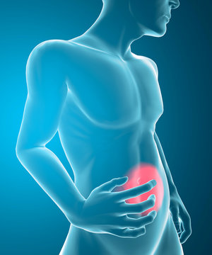 Stomaco bruciore mal di pancia corpo umano