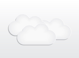 Background with paper cloud