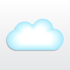 Background with paper cloud