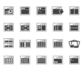 Silhouette Application, Programming, Server and computer icons
