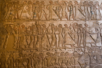 Carvings at Medinet Habu