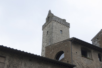 Fototapeta na wymiar Wieże w San Gimignano
