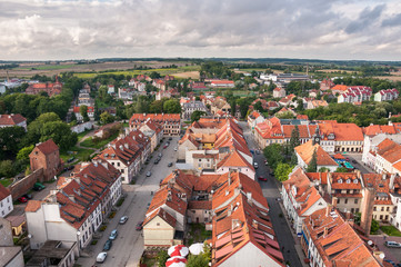 Naklejka premium Panorama of Reszel in Poland