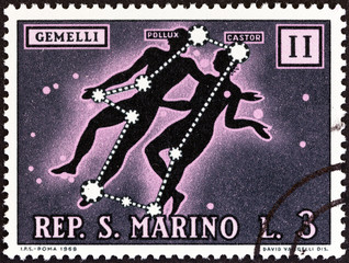 Gemini sign of the Zodiac (San Marino 1970)